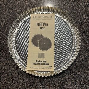 The Pampered Chef Flan Pan Set of 2 pans, NWOT